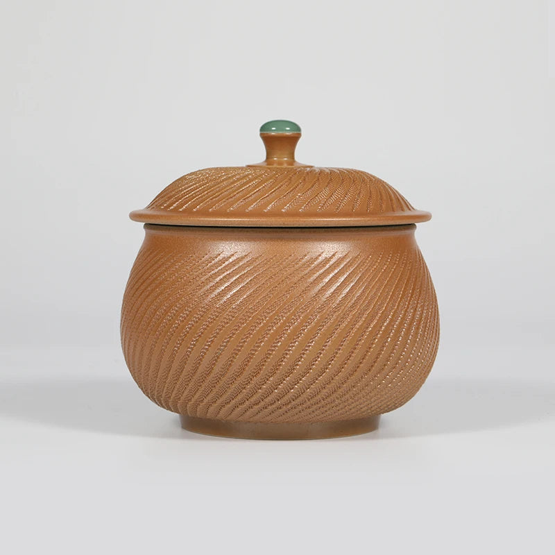 Guanfu Museum Recommended Guanfu Soil Incense Belt Runlongquan Series Accessories Longquan Celadon Handmade Zi-Qing Mei Glaze Co