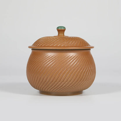Guanfu Museum Recommended Guanfu Soil Incense Belt Runlongquan Series Accessories Longquan Celadon Handmade Zi-Qing Mei Glaze Co