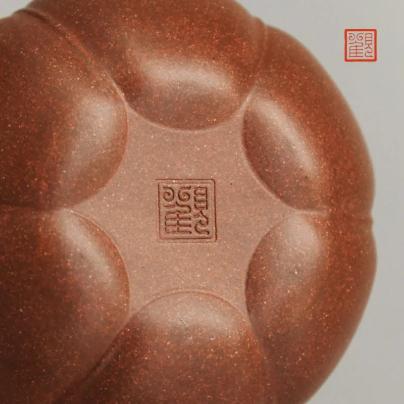 Guanfu Museum Ruyi Lotus Purple Clay Pot Yixing Raw Ore Purple Sand Bottom Trough Clear Oolong Tea Iron Guanyin Pu'er Tea Set Te