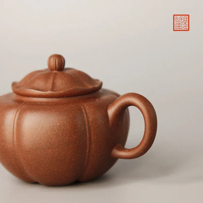Guanfu Museum Ruyi Lotus Purple Clay Pot Yixing Raw Ore Purple Sand Bottom Trough Clear Oolong Tea Iron Guanyin Pu'er Tea Set Te
