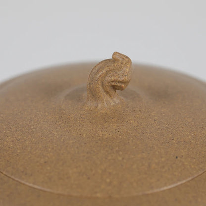 Guanfu Museum Segment Mud Gold Melon Pot Yixing Segment Mud Flower Ware Delicate Green Segment Mud Tieguanyin High Mountain Tea