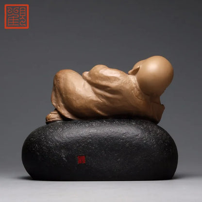 Guanfu Museum: Taiwan Ironstone Stone Plastic Taiwan Original Single Lin Zhaofa Production Creative Crafts Study Antique Shelf D