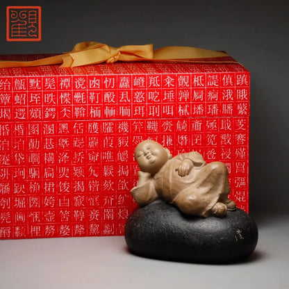 Guanfu Museum: Taiwan Ironstone Stone Plastic Taiwan Original Single Lin Zhaofa Production Creative Crafts Study Antique Shelf D