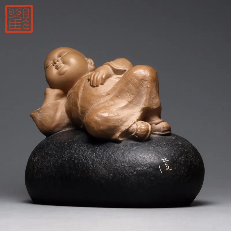Guanfu Museum: Taiwan Ironstone Stone Plastic Taiwan Original Single Lin Zhaofa Production Creative Crafts Study Antique Shelf D