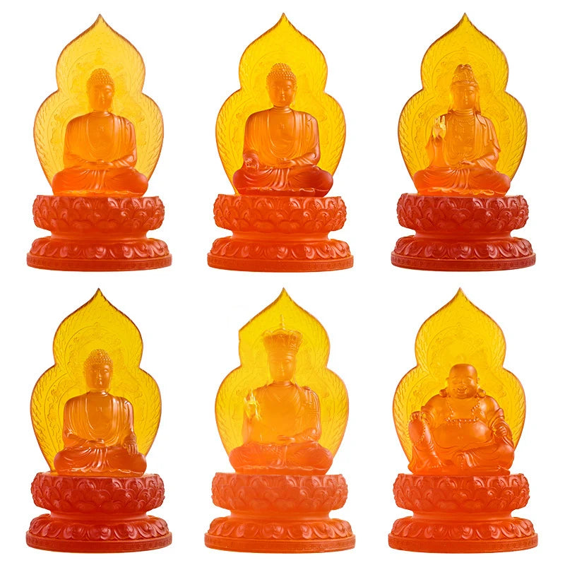 Guanyin, King of Tibet, PharmacistFigure decoration Buddha  Resin Art Sculpture luxury home decor Statue room Office accessories