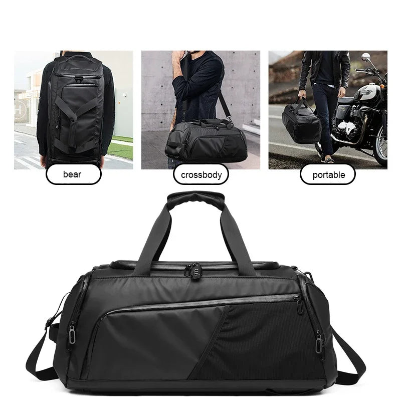Gym Bag Dry-wet Separation Training Bag Waterproof Large Capacity Luggage Bag Sports Travel Fitness Gym Handbag Backpack