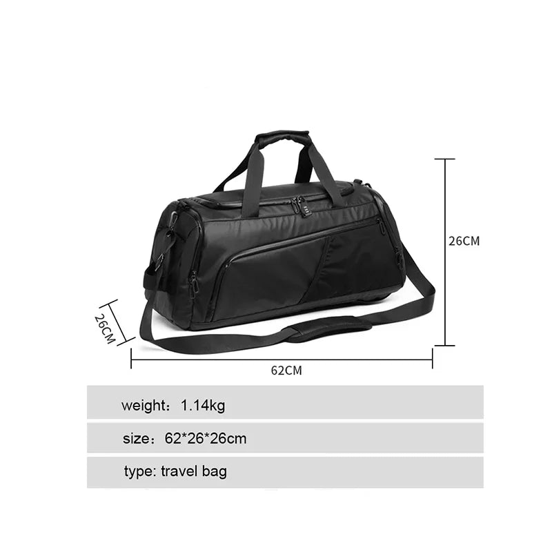 Gym Bag Dry-wet Separation Training Bag Waterproof Large Capacity Luggage Bag Sports Travel Fitness Gym Handbag Backpack