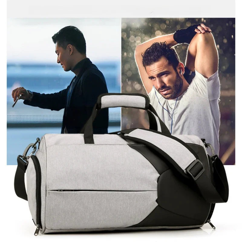 Gym Bag for Men & Women with Shoe & Wet Compartment - Duffle Bag for Travel, Sports, Fitness & Workout Carry on Weekender Bag