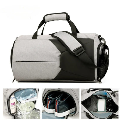 Gym Bag for Men & Women with Shoe & Wet Compartment - Duffle Bag for Travel, Sports, Fitness & Workout Carry on Weekender Bag