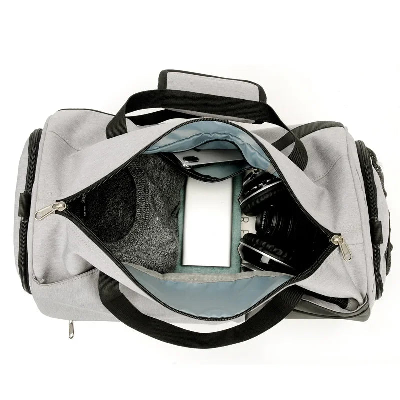 Gym Bag for Men & Women with Shoe & Wet Compartment - Duffle Bag for Travel, Sports, Fitness & Workout Carry on Weekender Bag