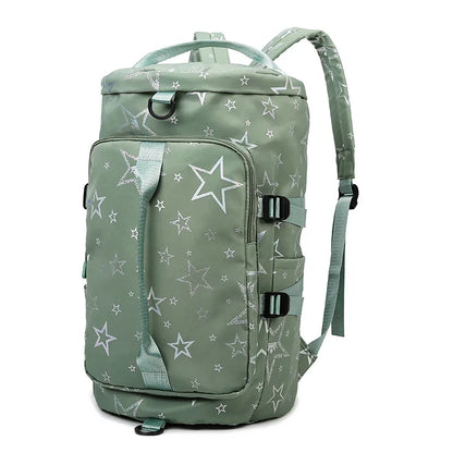 Gym Travel Carry on Duffel Bag Womens Mens with Shoes Compartment and Wet Pocket for Plane Sport Swimming Yoga Hospital Holdalls