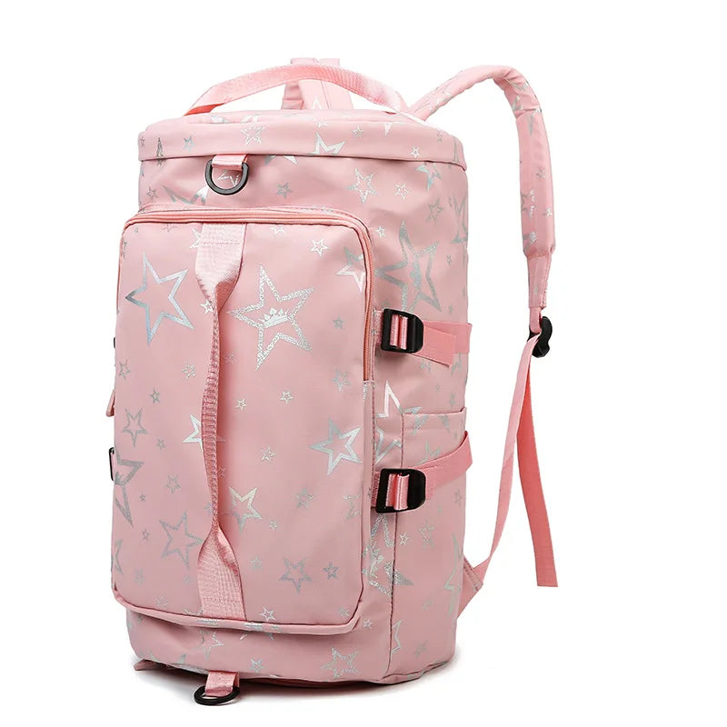 Gym Travel Carry on Duffel Bag Womens Mens with Shoes Compartment and Wet Pocket for Plane Sport Swimming Yoga Hospital Holdalls