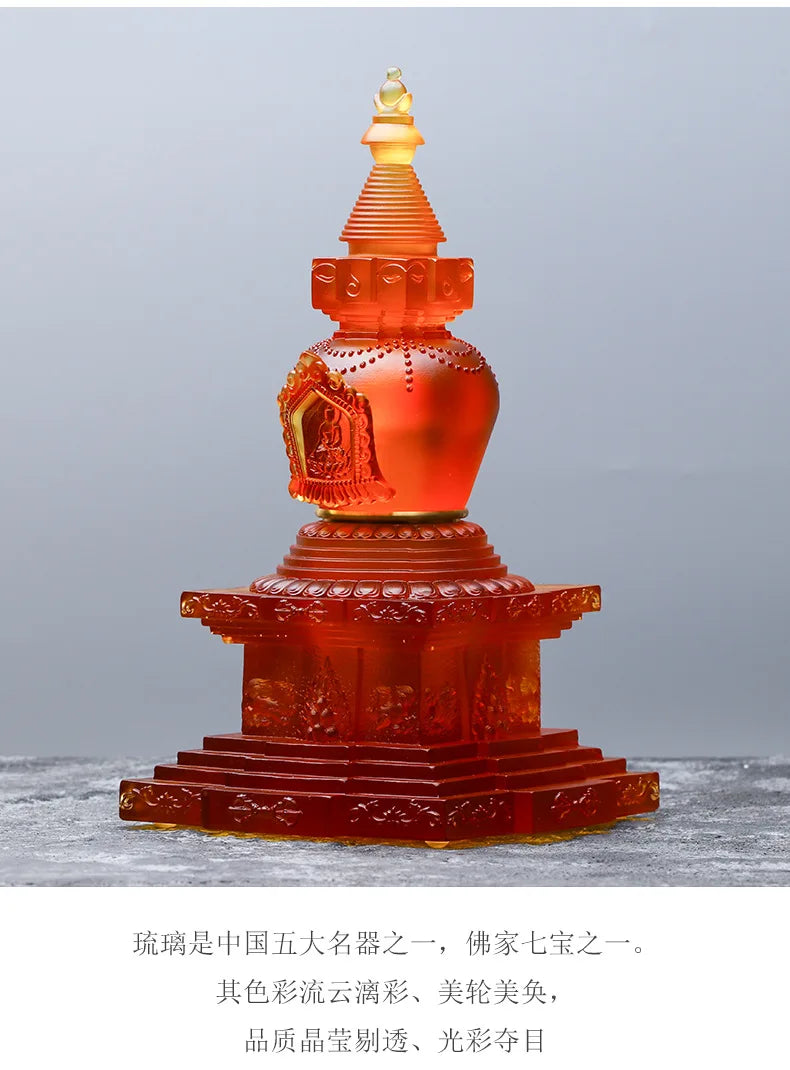 Glazed stupa Ancient method to burn Tantric stupa Tibetan Buddhism Indra Nita Ashoka Pagoda