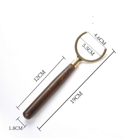 Ebony Wood Handle Copper Tea Cup Clip, Anti-scald Fork, Cup Holder Utensils, Kung Fu Cup Holder, Tea Ceremony Accessories, Tools