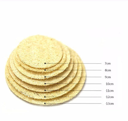 Absorbent Loofah Coaster, Kung Fu Tea Mat, Natural Coaster, Durable Teapot Mat, Eco-Friendly Teaware, Gaiwan Accessories, 4Pcs