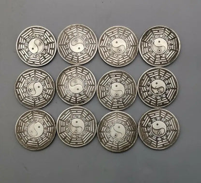 China White copper archaize twelve zodiac coin crafts A set