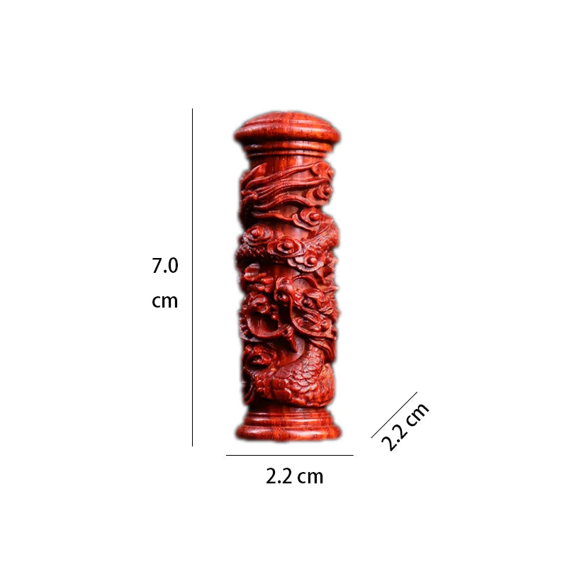 Pendant Lobular Rosewood 8cm Traditional Chinese Myth Historical Chinese Zodiac dragon Animal Sculpture Home Décor Car Hanging