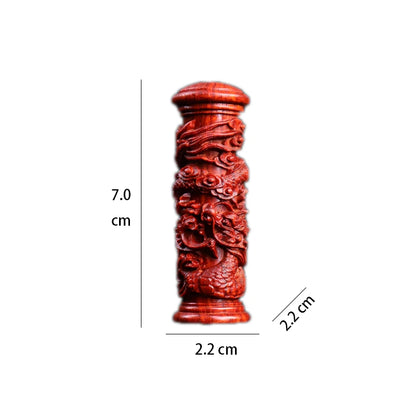 Pendant Lobular Rosewood 8cm Traditional Chinese Myth Historical Chinese Zodiac dragon Animal Sculpture Home Décor Car Hanging