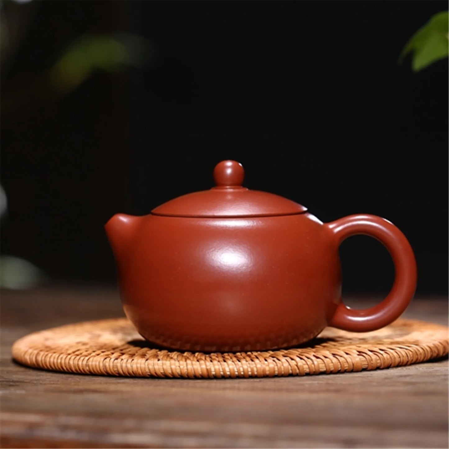 Yixing Purply Clay Tea Xishi Teapot Chinese Zisha Pots Raw Ore Dahongpao Mud  About 210ml Handmade  Suit For Drink Drinkware