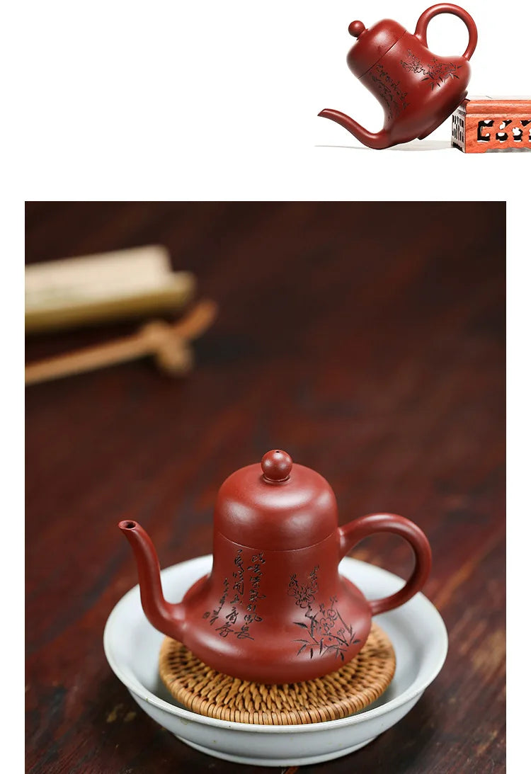 Dahongpao Zisha Handmade Siting Teapot, Tea Set, Yixing Purple Clay Author, 130ml, 7 Years Old Store, Original