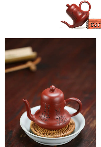 Dahongpao Zisha Handmade Siting Teapot, Tea Set, Yixing Purple Clay Author, 130ml, 7 Years Old Store, Original