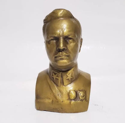 Brass Kliment Voroshilov Head portrait crafts statue