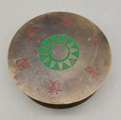 China archaize brass ink box crafts statue