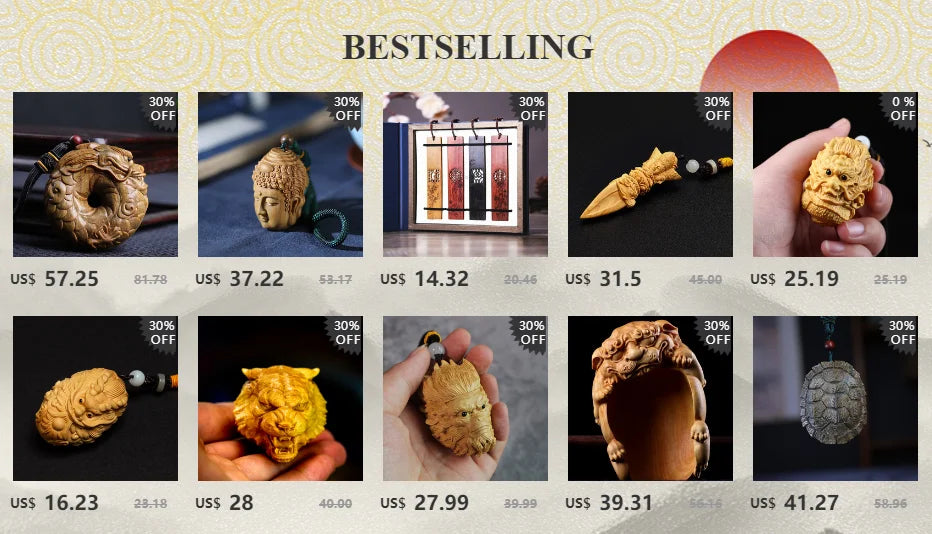 2pcs Boxwood 8cm Gourd Sculpture Wood Carving Blessing Pendant Rich Car Hanging Lucky Statue Home Decor
