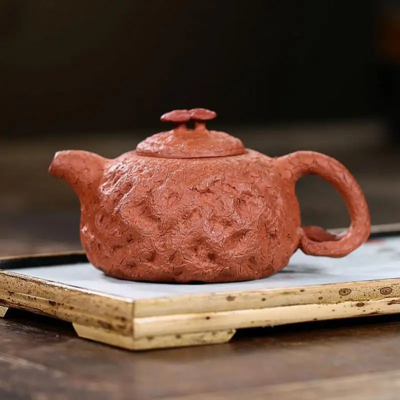 Handmade Kung-Fu Teaware, Dropping Mud, Ganoderma Lucidum, Spring Teapot, Zisha Teapot, Yixing Handmade Pot, Purple Clay, Puer