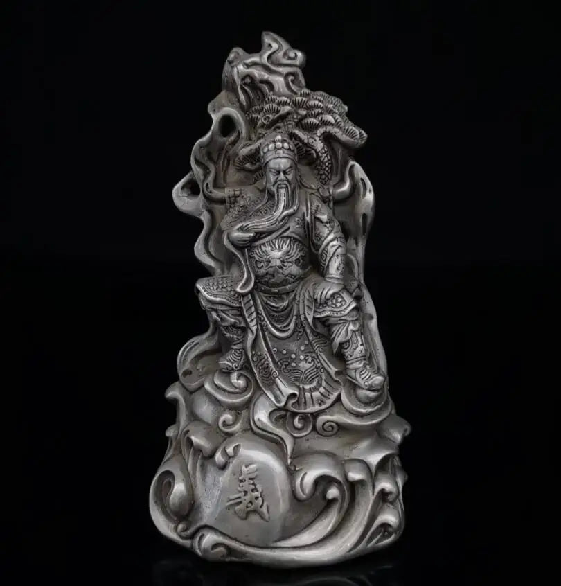 China White copper Loyalty Righteousness Guan yu crafts statue