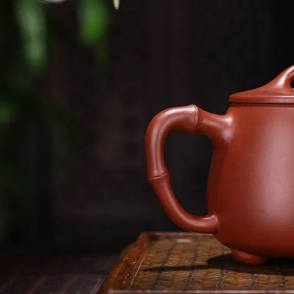 Dahongpao-Handmade Zisha Teapot, High Stone Scoop, Handmade Pot, Kung-Fu Teaware, Purple Clay, Drinkware for Puer, Green, Black,
