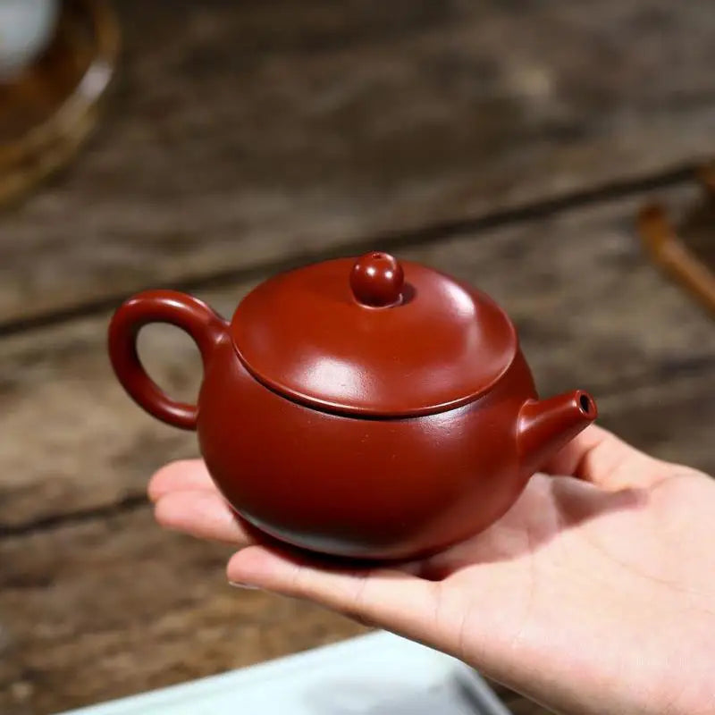 Dahongpao Yurun Purple Clay Pot, Zisha Teapot, Handmade Kung-Fu TeawarePurple Drinkware for Puer Green, Black Janpan Kettle