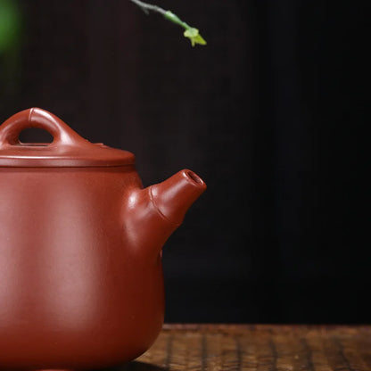 Dahongpao-Handmade Zisha Teapot, High Stone Scoop, Handmade Pot, Kung-Fu Teaware, Purple Clay, Drinkware for Puer, Green, Black,