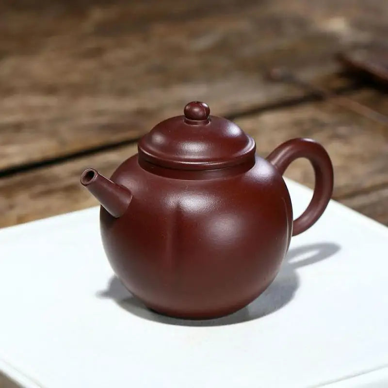 Handmade Purple Clay Teapot, Zisha Teapot, Yixing Handmade Pot, Kung-Fu Teaware, Purple Clay Drinkware for Puer Green and Black