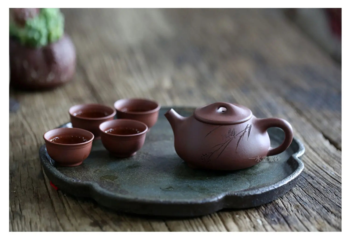 Monohydrate yixing recommended pure manual name buffer tank # 14 qing Kong Shi gourd ladle pot teapot tea set 225 ml