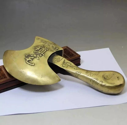 Copper Statue Factory direct sales retro antique antique crafts wholesale collection of pure copper bronze, brass axe ornaments