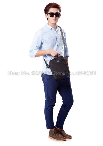 Swiss Brand Waterproof Oxford Messenger Bag Men Business Casual Briefcase Crossbody bag Travel shoulder bags Fashion Handbags