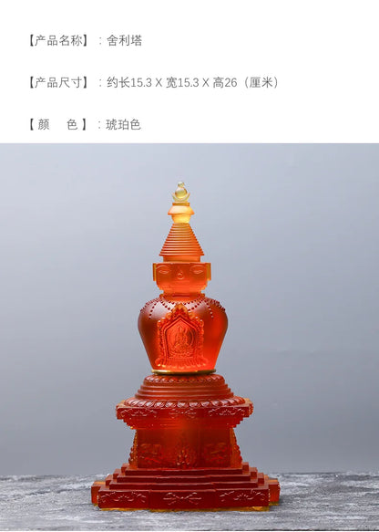 Glazed stupa Ancient method to burn Tantric stupa Tibetan Buddhism Indra Nita Ashoka Pagoda