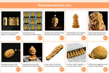 Creative Orange Home Decor Decoration Animal China Wood Statues Sculptures Room Decoration Wholesale