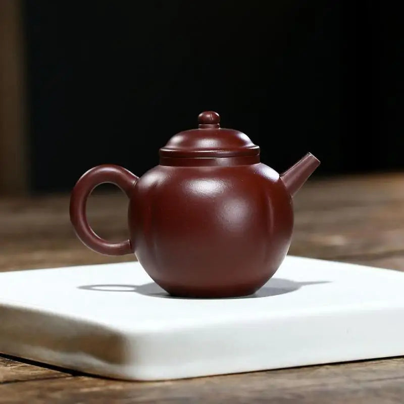 Handmade Purple Clay Teapot, Zisha Teapot, Yixing Handmade Pot, Kung-Fu Teaware, Purple Clay Drinkware for Puer Green and Black