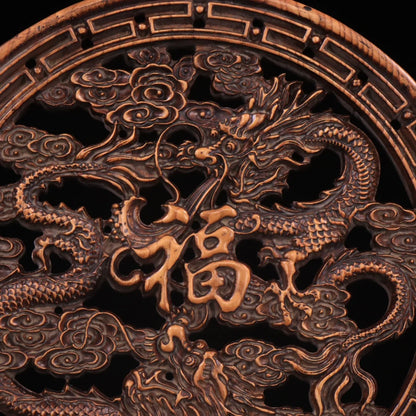 Collection of boxwood hand-carved Ssangyong Hefu interstitial.