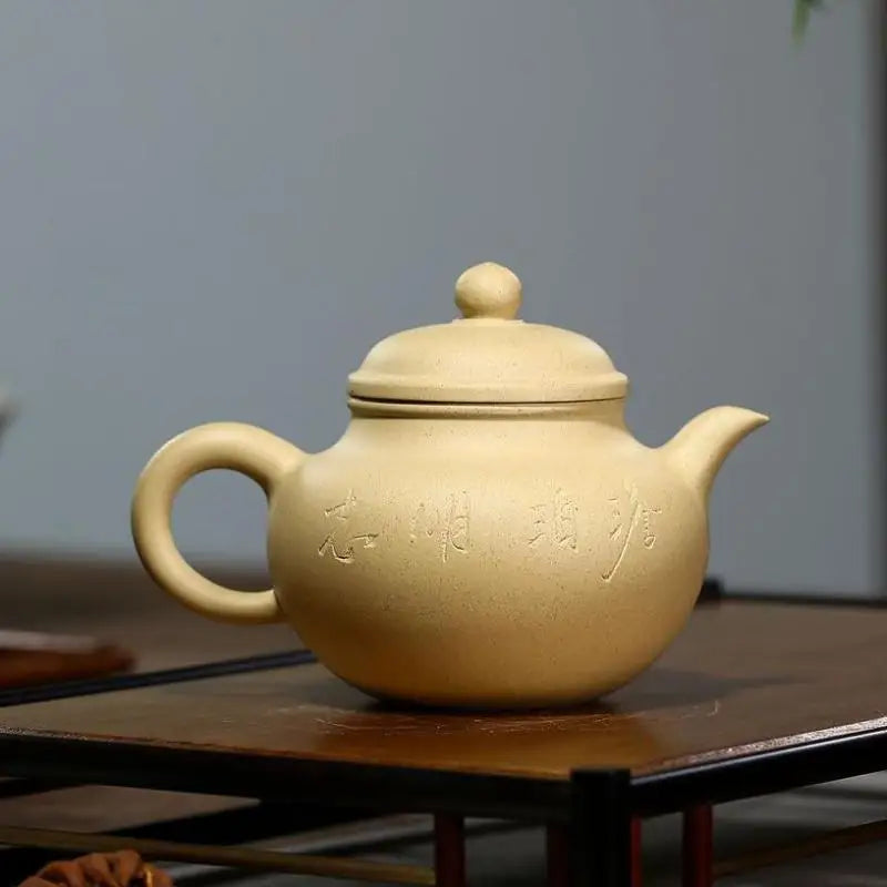 Benshan Green Mud Autumn Kettle Zisha Teapot Yixing Handmade Pot Kung-fu Teaware  Purple Clay Drinkware For Puer Green Black