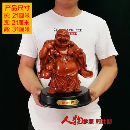 31 سنتيمتر Maitreya بوذا الحلي الصينية اكسسوارات المنزل غرفة المعيشة مكتب الحلي ثروة بوذا الراتنج الحرف بالجملة