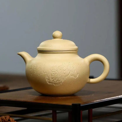 Benshan Green Mud Autumn Kettle Zisha Teapot Yixing Handmade Pot Kung-fu Teaware  Purple Clay Drinkware For Puer Green Black