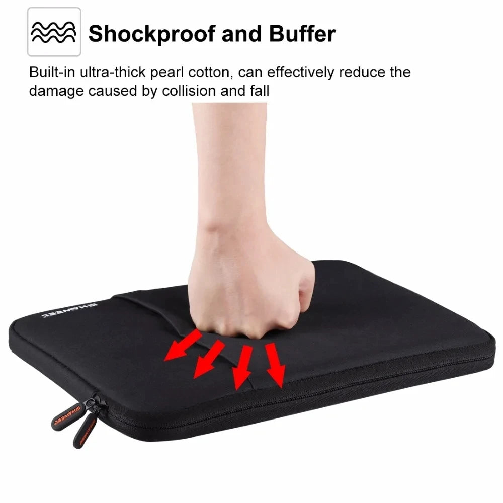 HAWEEL 15 13 11 inch Sleeve Case Zipper Briefcase Carrying Bag for iPad  iPad Pro  Galaxy Lenovo Sony 15 13 11 inch Tablets