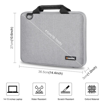 HAWEEL Laptop Bag 14 15 inch Waterproof Notebook Case Sleeve For Macbook Air Pro Sony DELL Computer Shoulder Handbag Briefcase