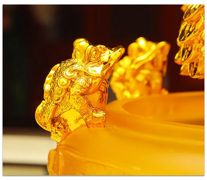HOME Deco Store shop company office Recruit money GOOD luck ZHAO CAI JIN CHAN Fortune Money tree FENG SHUI talisman gold statue
