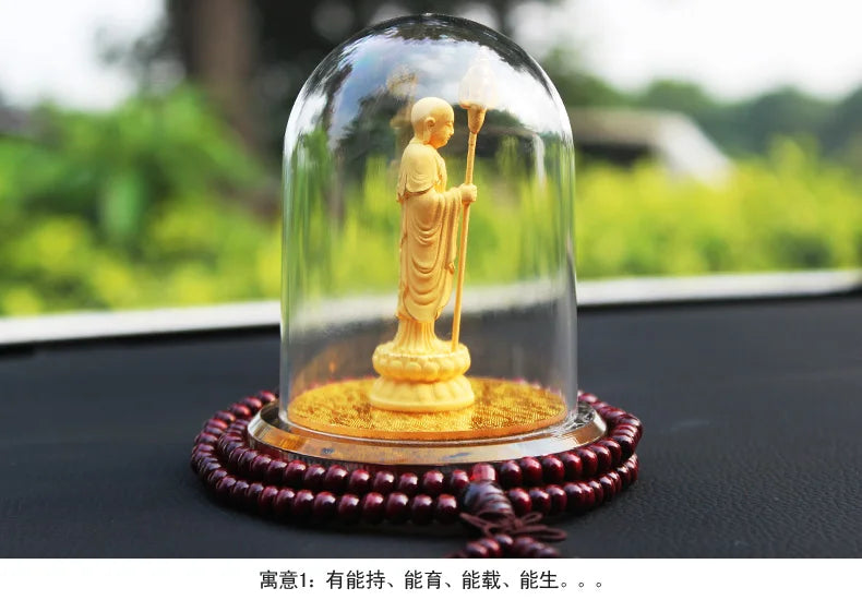 HOME OFFICE Company SHOP CAR Talisman Effective protection bless gilding ksitigarbha Dizang pusa Buddha FENG SHUI statue