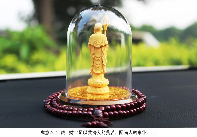 HOME OFFICE Company SHOP CAR Talisman Effective protection bless gilding ksitigarbha Dizang pusa Buddha FENG SHUI statue