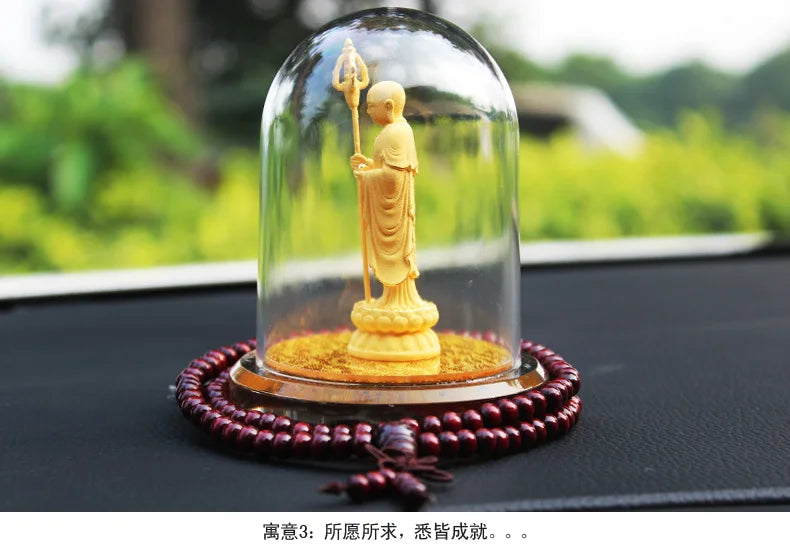 HOME OFFICE Company SHOP CAR Talisman Effective protection bless gilding ksitigarbha Dizang pusa Buddha FENG SHUI statue